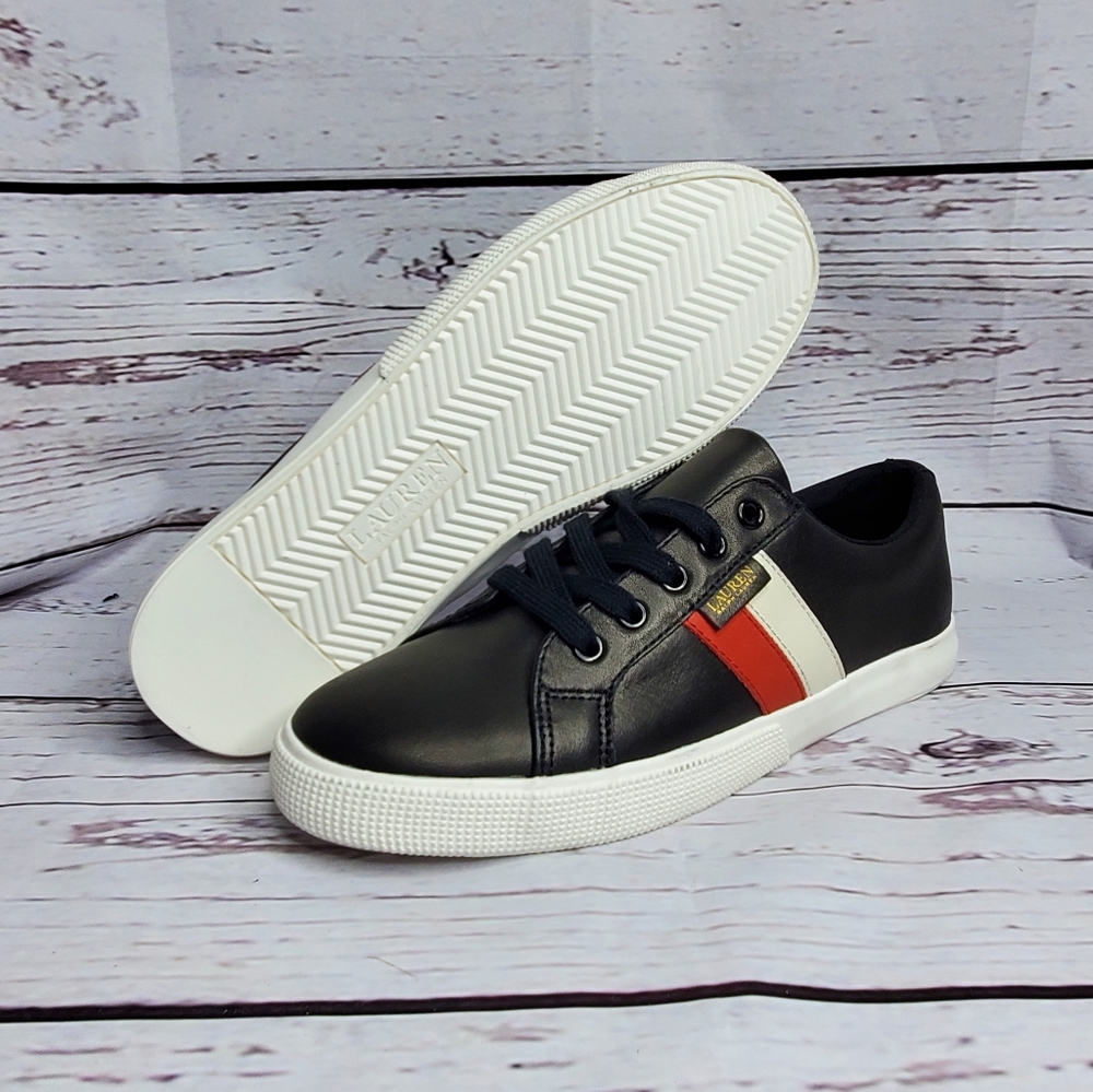 Lauren Ralph Lauren Janson black leather lace up